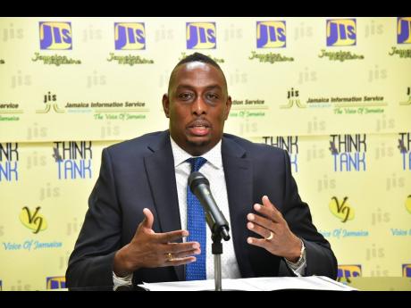 Credit: JIS News Assistant General Manager of Compliance Management at the National Housing Trust, Dameon McNally, speaks at a recent Jamaica Information Service (JIS) Think Tank in St Andrew.