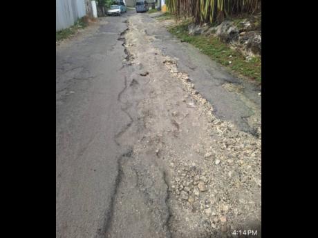 Credit: Photo by Rochelle Clayton MP Marlene Malahoo Forte said that work is slated to be carried out on the Moy Hall road under the Government’s SPARK Programme.