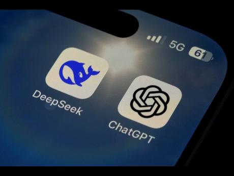 Icons for the smartphone apps DeepSeek and ChatGPT.