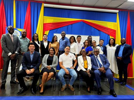 Newly elected president of the MBCCI Jason Russell (centre, front) and his new executive are seemingly ready for the task ahead.