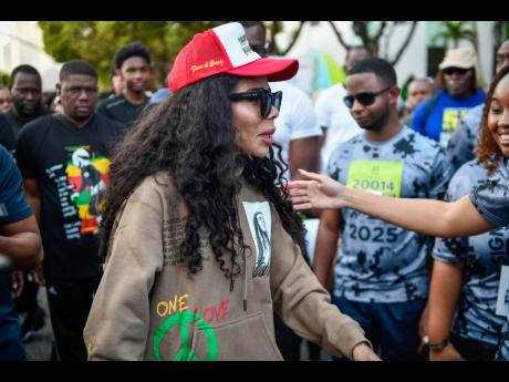 Credit: Matthew McKoy/Photographer Cedella Marley at the Sagicor Sigma Run 2025.