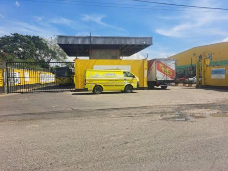 The Spanish Town, St Catherine depot of the Jamaica Urban Transit Company.