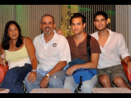 
Pierre Battaglia, along with his late first wife, Sharon, share a family portrait with sons Alexandre and Christian.