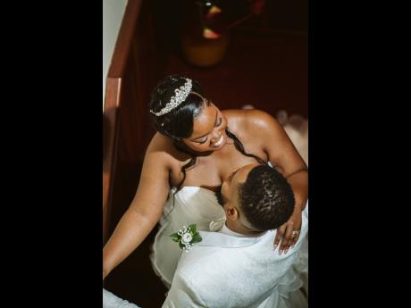 Credit: Contributed Kadejha holds her forever dance partner and husband, Duronie, close.