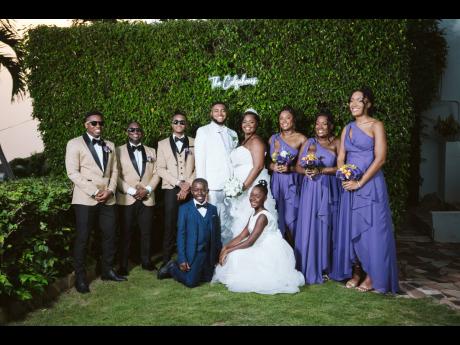 Credit: Contributed Ensuring that everyone who had a direct impact on their relationship was present, the newly-weds were grateful for the support of their wedding party.