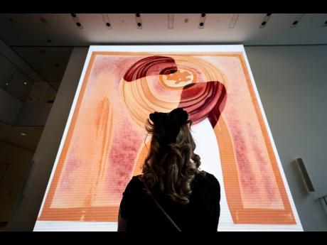 Credit: AP The AI-generated work of artist Refik Anadol at the Museum of Modern Art in New York. The ‘Unsupervised’ exhibit was meant to be a thought-provoking interpretation of the museum’s prestigious collection.