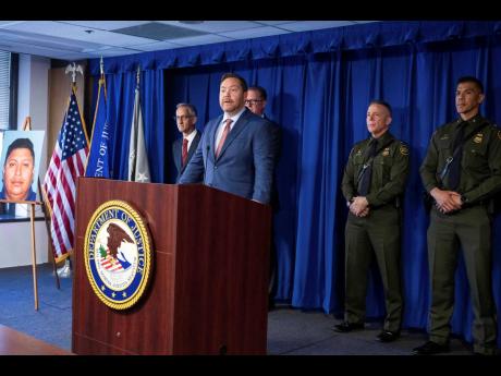Acting United States Attorney Joe McNally, of the Central District of California, announces arrests of a transnational criminal organisation that allegedly smuggled approximately 20,000 immigrants from Guatemala to the United States over five years on Mond