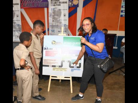 With the incidence of motorcycle crashes and deaths highest among young adults ages 20-24, the National Helmet Wearing Coalition (NHWC) made Dunoon Park Technical High School the fourth stop of its school tour recently, to educate the teens about the dange