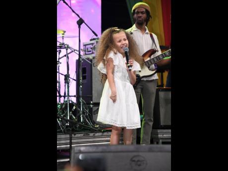 Credit: Antoine Lodge Little Sunshine Marley, the daughter of Jo Mersa Marley, hit the stage to perform the aptly titled ‘Sunshine’ from her dad’s ‘Comfortable’ EP.
