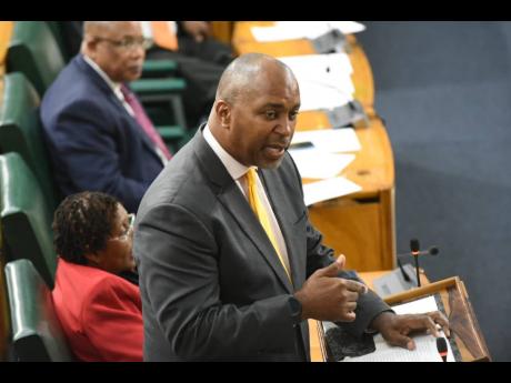 Credit: Ian Allen Opposition Spokesman on Finance Julian Robinson contributing to the budget debate in the House of Representatives on March 13.