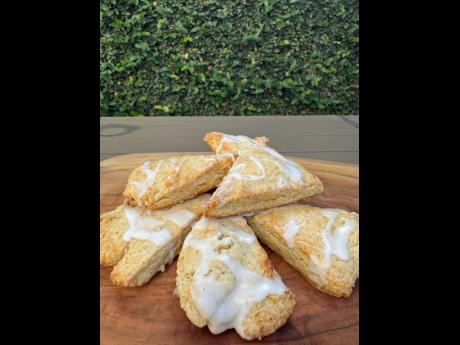 Credit: Contributed Vanilla cheesecake scones served with the Mel’s Sticky Jam of your choice.