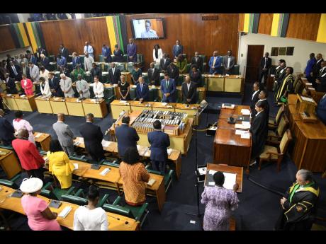Members of parliament at the Ceremonial Opening of Parliament. Kristen Gyles writes: The promises are certainly appealing, but Jamaicans now have trust issues. 