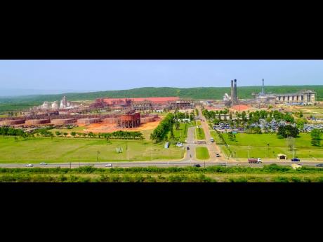 Jamalco - Aerial view of refinery.