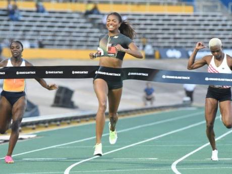 Gabrielle Thomas marked her competitive debut in Jamaica with a special win. 