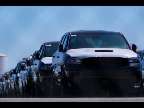 Credit: AP New vehicles are seen at an auto-processing facility at the Atlantic Terminal of the Port of Baltimore, Thursday, March 27, 2025, in Baltimore.
