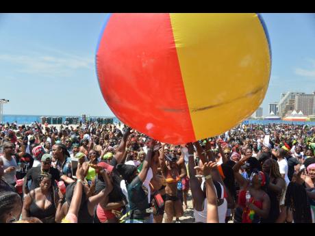 In this 2019 file photo, revellers enjoy Extreme Wet and Wild, one of the parties staged during BRT weekend in Atlantic City, New Jersey. 