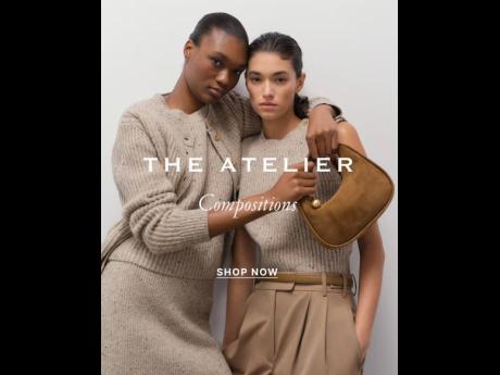 SAINT star Naki Depass (left) and Australian model Aude Mangharam in the new Oroton 'The Atelier - Compositions'  campaign collection.