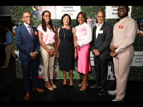 From left: Courtney Campbell, group president and CEO, VM Group and chairman of the VM Foundation; Antoinette England-Brown, programme administrator, VM Foundation; Viviene Jones, director; Samantha Charles, CEO; Michael Boyne, director; and Andre Robb, pr