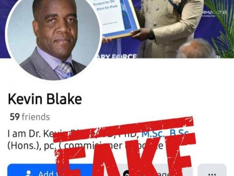 The JCF is advising members of the public not to interact with, follow, or share personal information via this page.