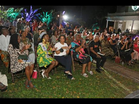 A section of the audience during last Wednesday’s launch of Calabash 2025 - Bless Up at Devon House.