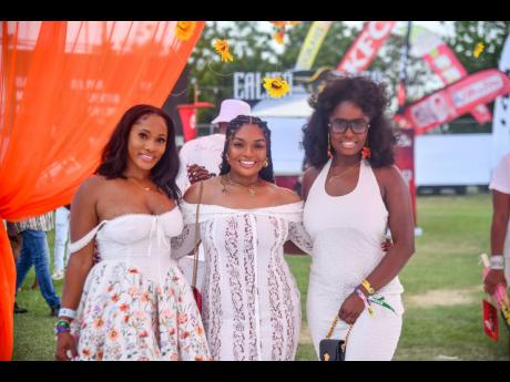 Getting dolled up for breakfast? You can count these gal pals in. From left: Shanique Bernal, Keisha Smith, and Ashley Cornelius.