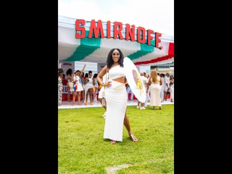 Tamar Giscombe gives us a playful pose as she smiles for the camera.
