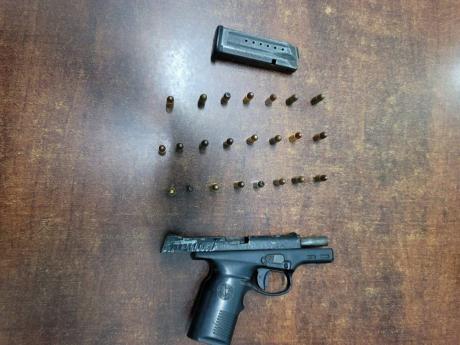 Credit: Firearm seized in Castleton, St Mary. - Contributed photo