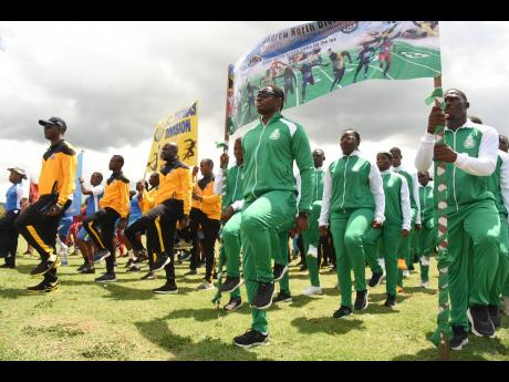The opening ceremony of the Area 5 Police Sports Day held at  Calabar High School in St Andrew on Saturday.