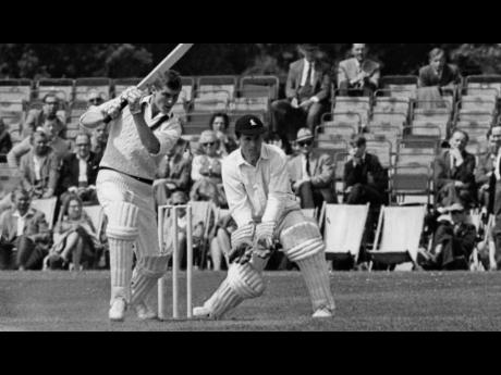  Bob Cowper, the former Australian middle-order batsman, in action in 1964.
