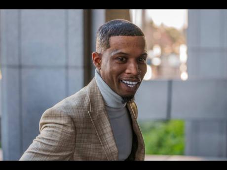Singer Tory Lanez returns to the Clara Shortridge Foltz Criminal Justice Center for his trial, December 13, 2022, in Los Angeles. (AP Photo/Damian Dovarganes, File)