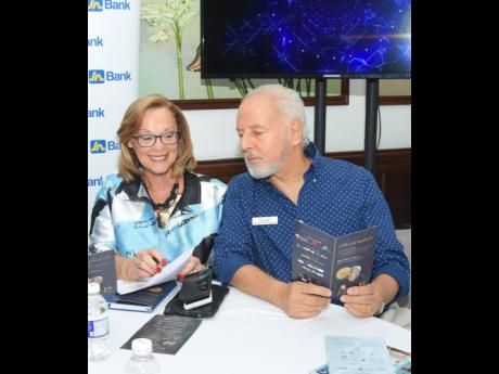 President of the ISSA Trust Foundation Diane Pollard, and Chairman Paul Issa, during the official launch of ‘An evening with Michael Bolton’ charity concert on May 2, 2023, at Couples San Souci in Ocho Rios. Upon hearing the news of Bolton’s cancer d