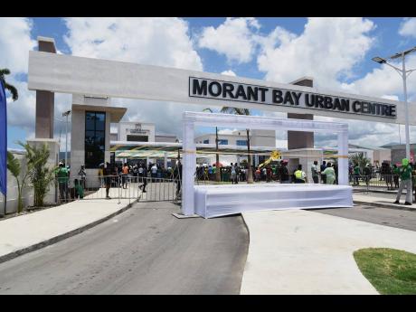 The entrance to the Morant Bay Urban Centre.