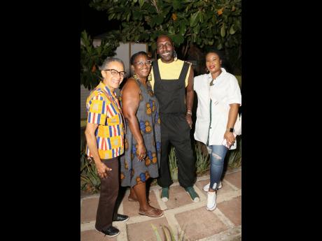 From left: Media veteran Fae Ellington, Foreign Service Officer Dahlia Gillings, acclaimed Jamaican poet and author Kei Miller, and Tamara Merchant strike a pose during Calabash 2025 at Treasure Beach. 