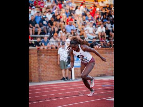 Shenese Walker on track for Florida State University.