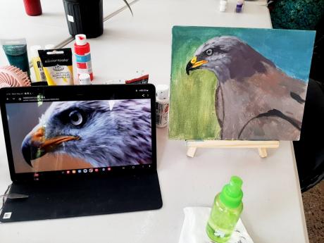 Credit: Contributed A scene from a previous animal painting technique session.