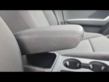 Credit: Kareem LaTouche The adjustable armrest significantly enhances comfort for both the driver and the front passenger through its adaptable support.