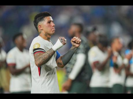
Chelsea’s Enzo Fernandez reacts at the end of the Club World Cup quarter-final football match against Palmeiras in Philadelphia on July 4.