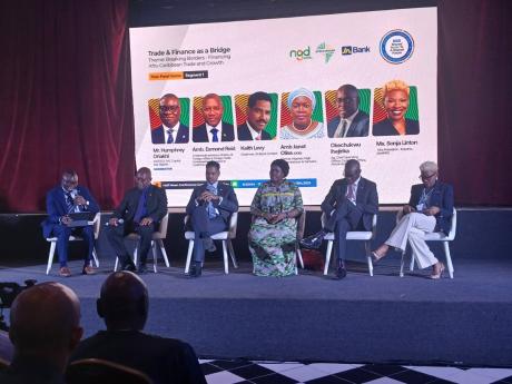 From left: Humphrey Oriakhi, CEO, PAC Capital in Nigeria; Esmond Reid, ambassador of Jamaica to CARICOM; Keith Levy, chairman, JN Bank Limited; Janet Olisa, former Nigerian high commissioner to Jamaica; Okechukwu Ihejirika, acting chief operating officer, 