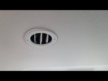 Efficient cooling for all passengers, courtesy of the overhead air conditioning vents.