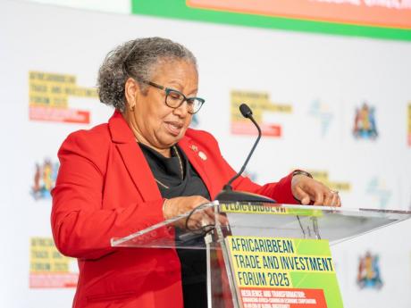 Credit: Contributed photo Secretary-General of the Caribbean Community (CARICOM), Dr Carla Barnett, addressing the opening of the Africaribbean Trade and Investment Forum 2025 (ACTIF2025) in Grenada on July 28.