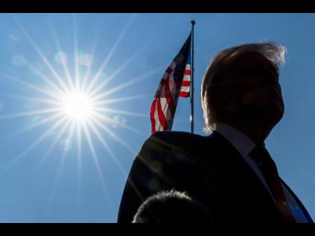 
President of the United States Donald Trump speaks with reporters on the South Lawn of the White House, on Friday, July 25, 2025 in Washington.