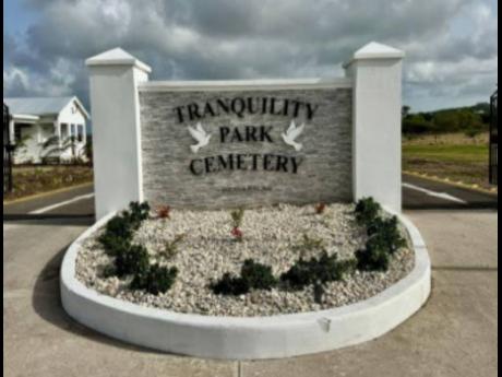 The Tranquility Park Cemetery in Antigua. - CMC 