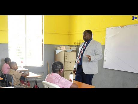 Marlon Campbell, principal of Adelphi Primary School.