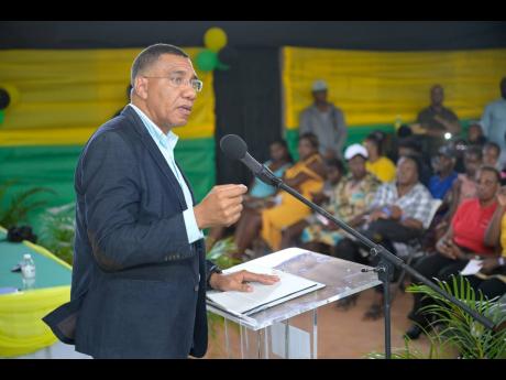 Prime Minister Dr Andrew Holness

