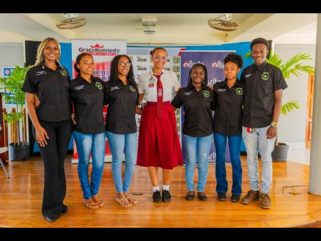 Members of the Sign Clubs of Jamaica executive team (from left) Zantaye Thomas, founder and executive director; Jaylyn Foster, president; Nezha Robinson, outreach and events coordinator; Akeeliah Wiggins, vice-president; Ray-Anna Thomas, general secretary;