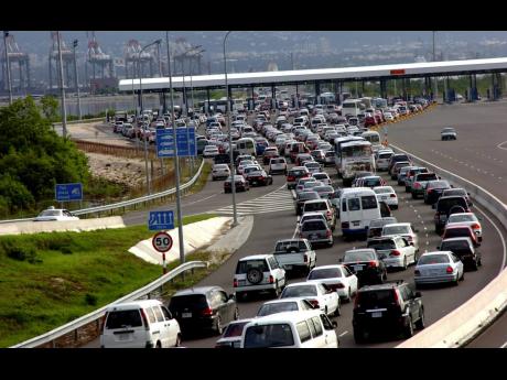 In this file photo, heavy traffic is seen on Portmore toll.