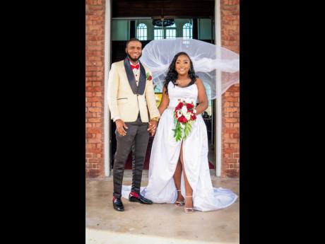 Presenting, hand in hand, Mr and Mrs Thomas.