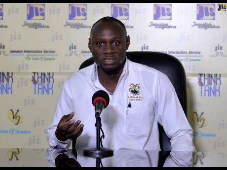 Director of Project Management and Coordination, Rural Agricultural Development Authority (RADA), Dwayne Henry, addressing a recent Jamaica Information Service (JIS) ‘Think Tank’.