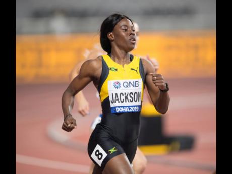 Credit: Shericka Jackson ... defending 200m champion.