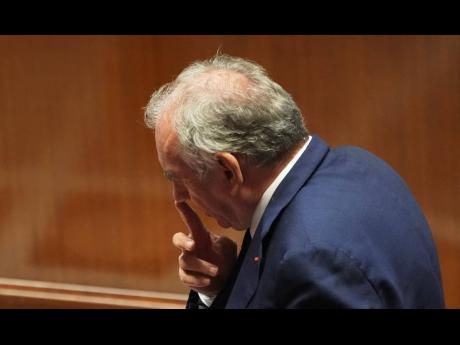 French Prime Minister Francois Bayrou reacts after his speech at the National Assembly, prior to a parliamentary confidence vote that could bring him down, in Paris, France, on Monday.